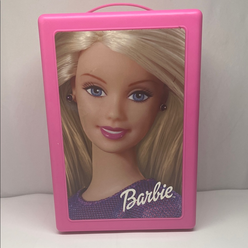 Barbie Pink Carrying Case with Doll Graphic